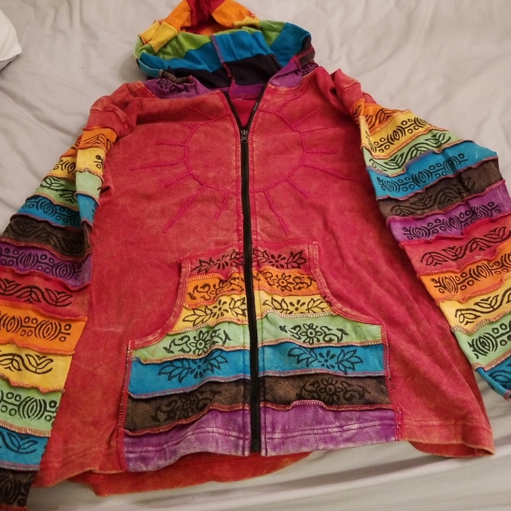 Zip up hoodie jacket